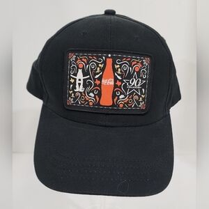 Quake City Caps Unisex Coca Cola Cap Black & Red Houston Rodeo 90th Anniversary